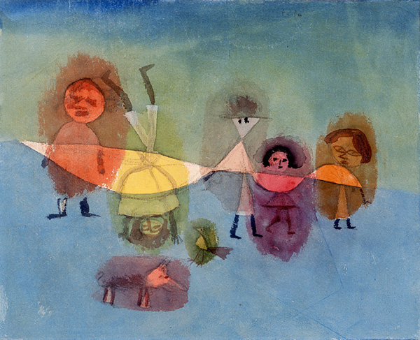 Paul KLEE, Children 1929, Water color, charcoal on paper