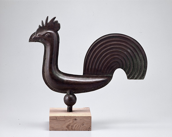 Weathercock, 1908-1932, copperplate.