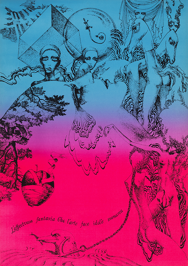 Aquirax Uno, Poster for 'Words of Michelangelo', 1968　(c)AQUIRAX