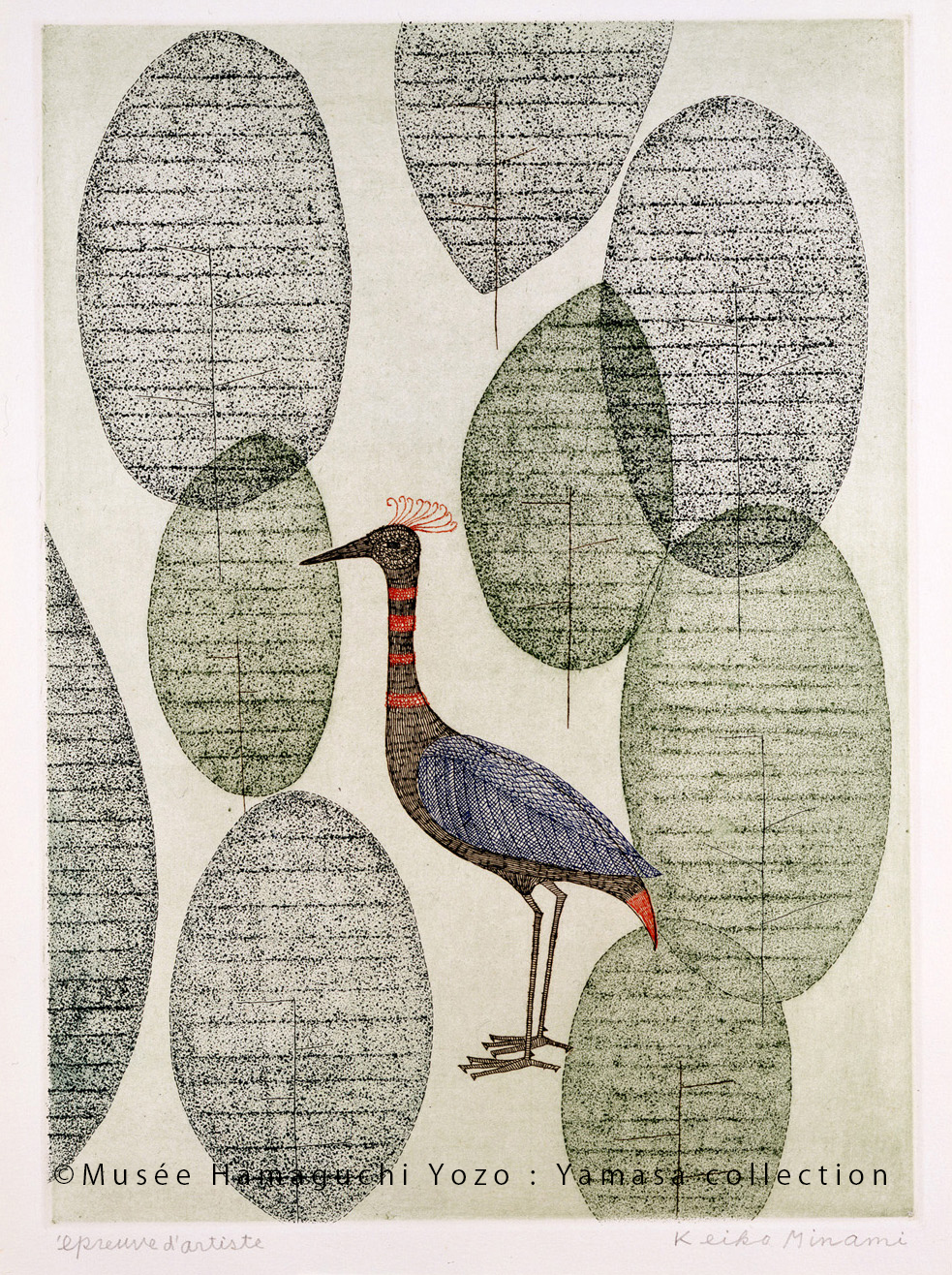  Minami Keiko, Crowned Bird 1964 (c) Musée Hamaguchi Yozo: Yamasa Collection